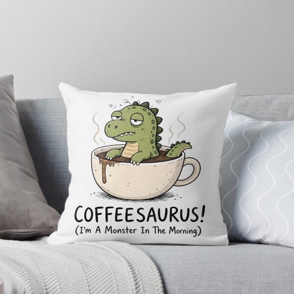Item preview, Coffeesaurus Funny Dinosaur Coffee Lover designed and sold by ShirtWreck.