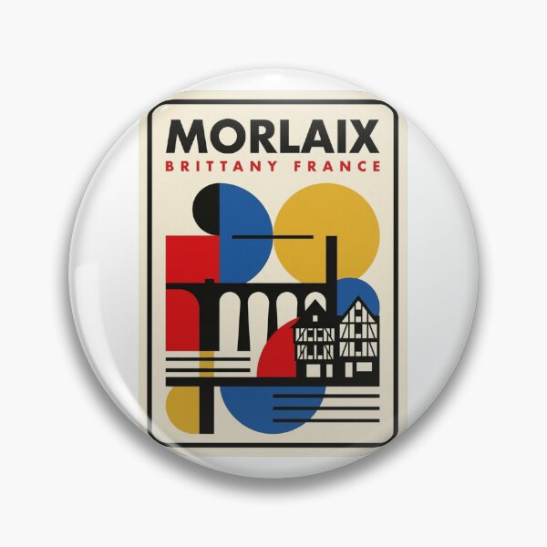 Item preview, Retro Morlaix Bauhaus Geometric Skyline designed and sold by k3rstman1.