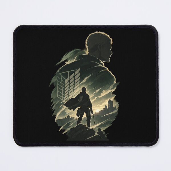 Item preview, Erwin Smith Commander Silhouette – Attack on Titan designed and sold by · GAMING SOUL ·.