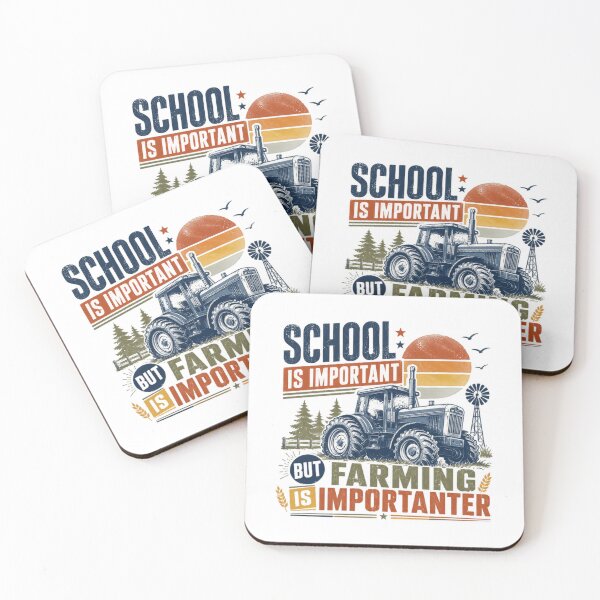 Item preview, School Is Important But Farming Is Importanter Farmer Agriculture Tractor Life designed and sold by RetroMini2026.