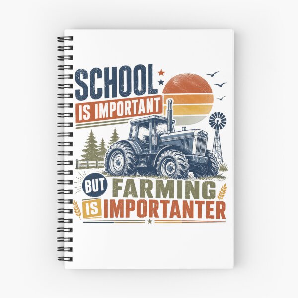 Item preview, School Is Important But Farming Is Importanter Farmer Agriculture Tractor Life designed and sold by RetroMini2026.