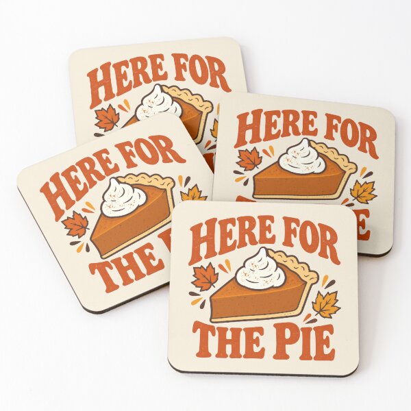Item preview, Here For The Pie – Vintage Pumpkin Pie Thanksgiving designed and sold by TontikDesign.