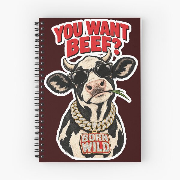 Item preview, You Want Beef Funny Sassy Cow designed and sold by NuretroStudio.