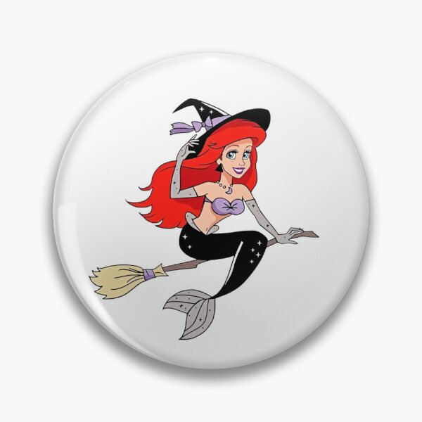 Item preview, Ariel Witch Flying On Broom Stick Halloween designed and sold by NAPIPIPIarts.