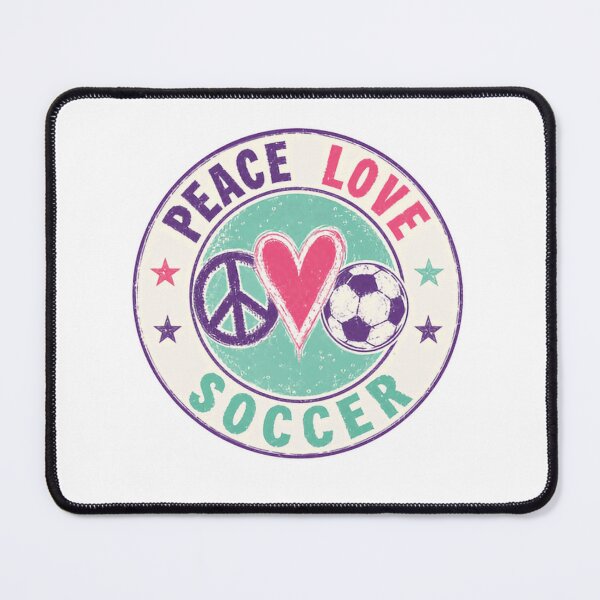 Item preview, Peace Love Soccer Player Fan Team Sport designed and sold by RetroMini2026.