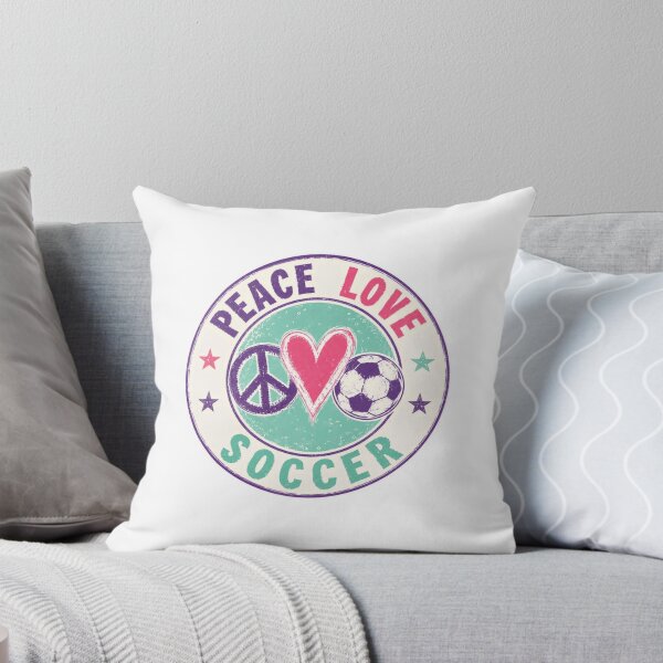 Item preview, Peace Love Soccer Player Fan Team Sport designed and sold by RetroMini2026.