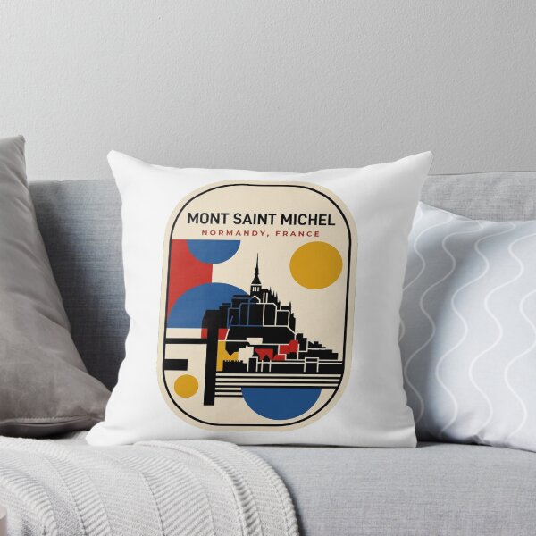 Item preview, Retro Mont Saint Michel Bauhaus Geometric Skyline designed and sold by k3rstman1.