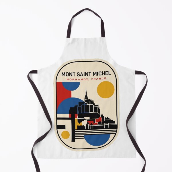 Item preview, Retro Mont Saint Michel Bauhaus Geometric Skyline designed and sold by k3rstman1.