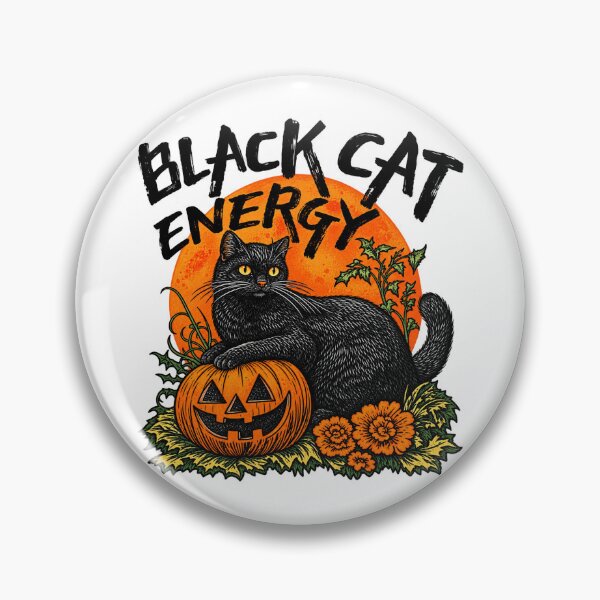 Item preview, Black Cat Energy Halloween Pumpkin Spooky Season Witchy Cat designed and sold by ijizojiv.