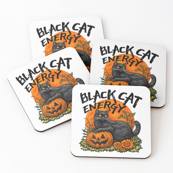 Item preview, Black Cat Energy Halloween Pumpkin Spooky Season Witchy Cat designed and sold by ijizojiv.