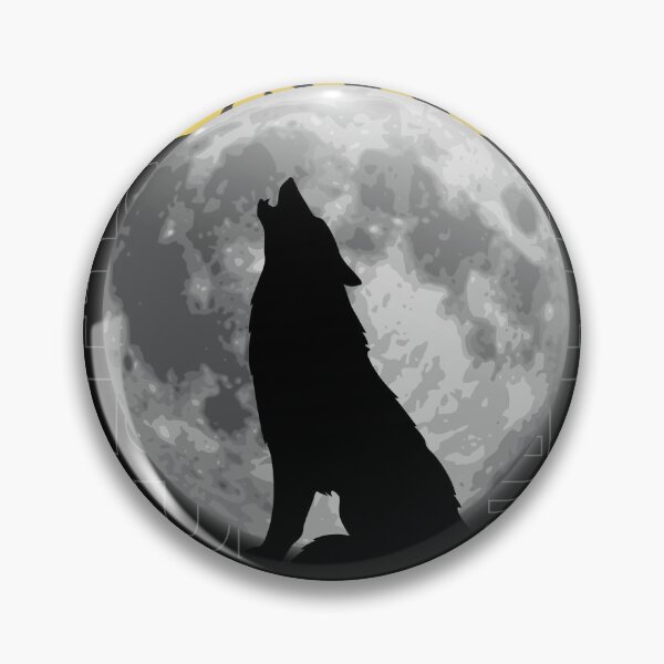 Item preview, Hunter Wolf Howling at Full Moon - Mindset Graphic designed and sold by PIXTRX.