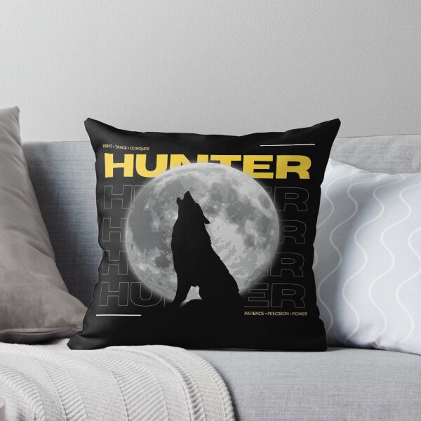 Item preview, Hunter Wolf Howling at Full Moon - Mindset Graphic designed and sold by PIXTRX.