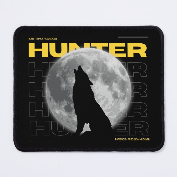 Item preview, Hunter Wolf Howling at Full Moon - Mindset Graphic designed and sold by PIXTRX.