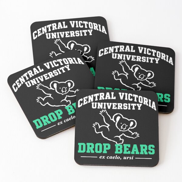 Item preview, Central Victoria University Drop Bears (dark-shirt design) designed and sold by RevFreakHorse.