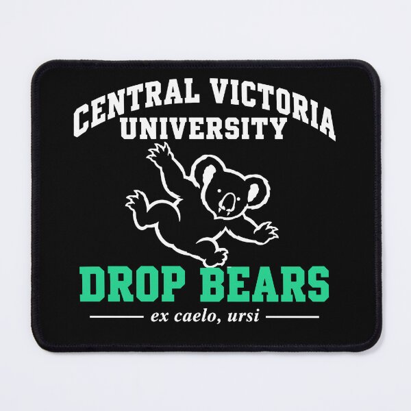 Item preview, Central Victoria University Drop Bears (dark-shirt design) designed and sold by RevFreakHorse.