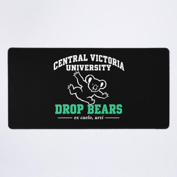 Item preview, Central Victoria University Drop Bears (dark-shirt design) designed and sold by RevFreakHorse.