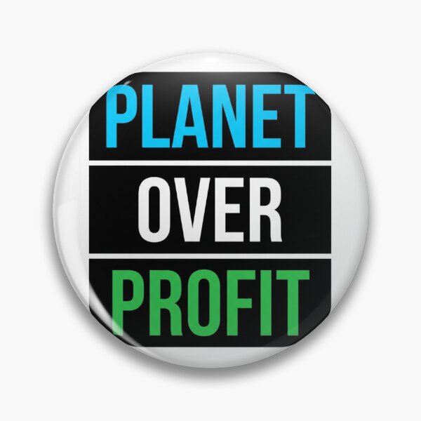 Item preview, Planet Over Profit Climate Change Activist Earth Day Eco Friendly Protest Slogan    designed and sold by raedattia.