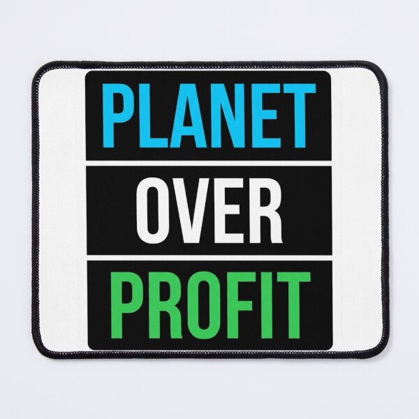 Item preview, Planet Over Profit Climate Change Activist Earth Day Eco Friendly Protest Slogan designed and sold by raedattia.