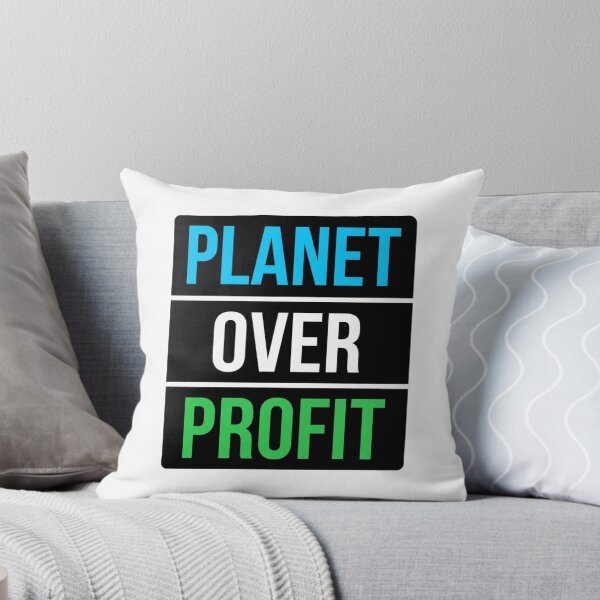 Item preview, Planet Over Profit Climate Change Activist Earth Day Eco Friendly Protest Slogan    designed and sold by raedattia.