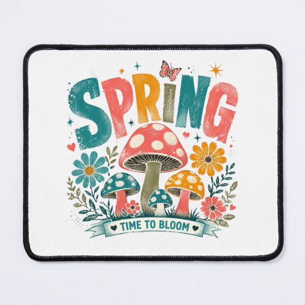 Item preview, Spring Time To Bloom Nature Mushroom Garden Floral designed and sold by RetroMini2026.