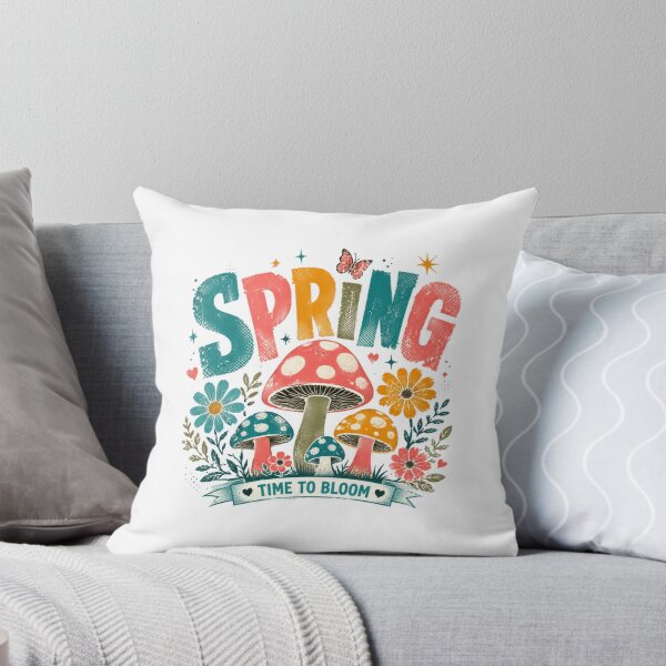 Item preview, Spring Time To Bloom Nature Mushroom Garden Floral designed and sold by RetroMini2026.