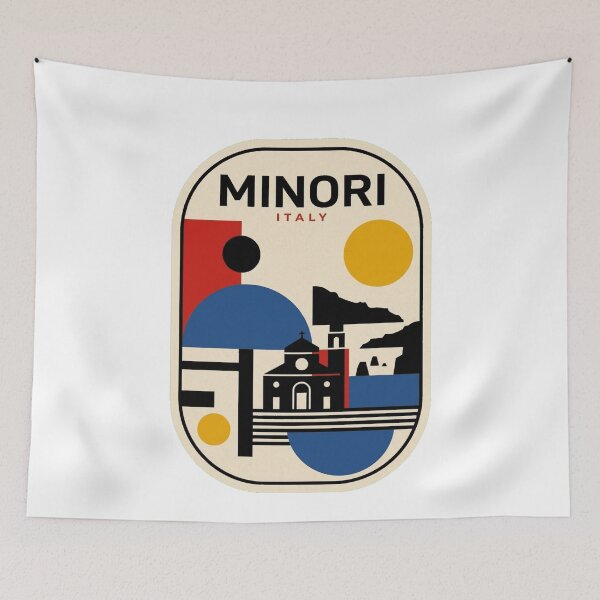 Item preview, Retro Minori Bauhaus Geometric Skyline designed and sold by k3rstman1.