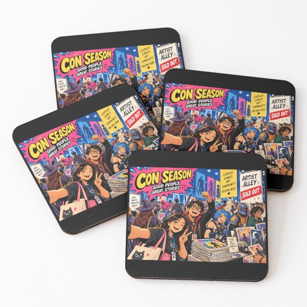 Item preview, Con Season Survival Mode Comic Convention Fan Art designed and sold by Fanverse Merchandise.
