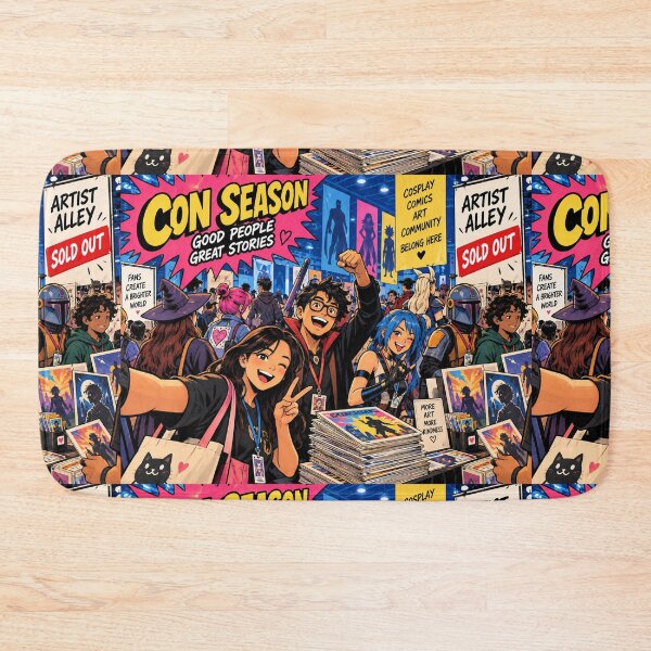 Item preview, Con Season Survival Mode Comic Convention Fan Art designed and sold by Fanverse Merchandise.