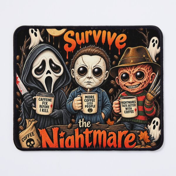 Item preview, coffee to survive the nightmare-horror movie fans halloween designed and sold by AddieBlu.