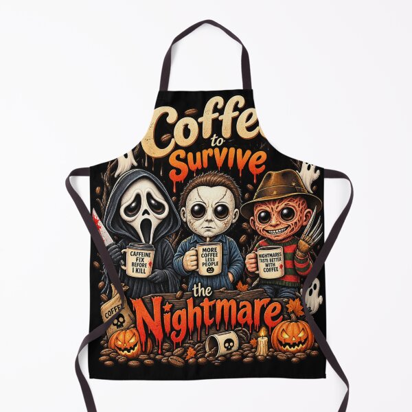 Item preview, coffee to survive the nightmare-horror movie fans halloween designed and sold by AddieBlu.