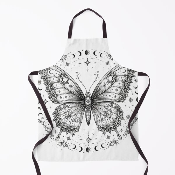 Item preview, Celestial Mystic Moon Butterfly Line Art` designed and sold by zwnexura.