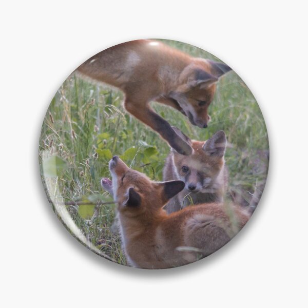 Item preview, Playful Fox Cubs in the Meadow designed and sold by Medve Photography & Design.