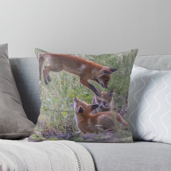 Item preview, Playful Fox Cubs in the Meadow designed and sold by gabormedve.