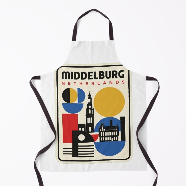 Item preview, Retro Middelburg Bauhaus Geometric Skyline designed and sold by k3rstman1.