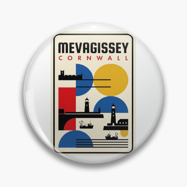 Item preview, Retro Mevagissey Bauhaus Geometric Skyline designed and sold by k3rstman1.