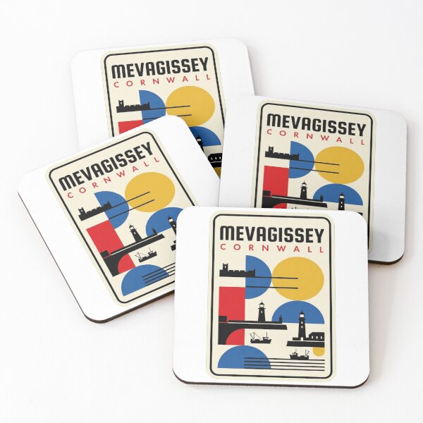 Item preview, Retro Mevagissey Bauhaus Geometric Skyline designed and sold by k3rstman1.