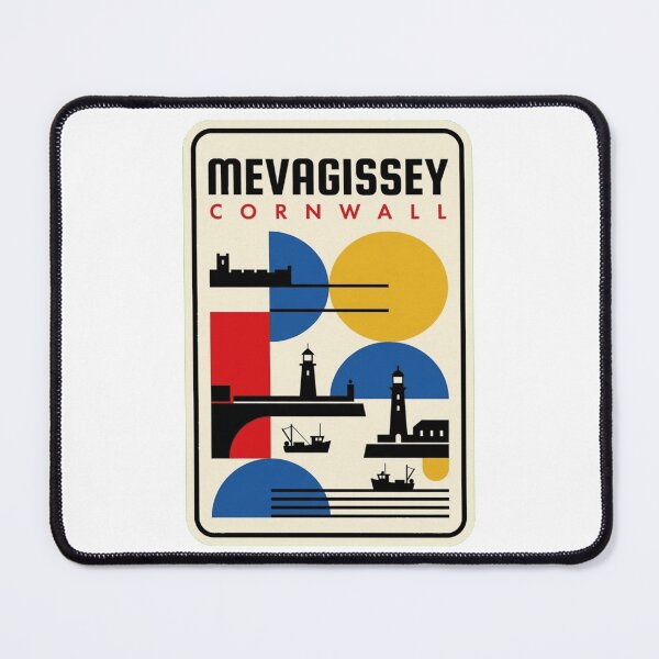 Item preview, Retro Mevagissey Bauhaus Geometric Skyline designed and sold by k3rstman1.