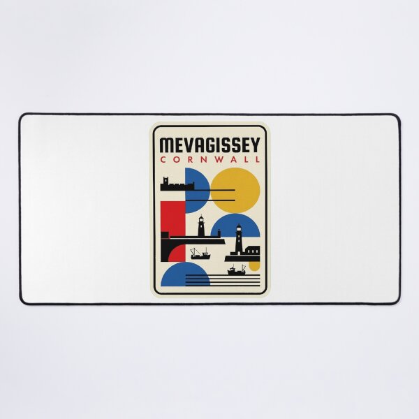 Item preview, Retro Mevagissey Bauhaus Geometric Skyline designed and sold by k3rstman1.