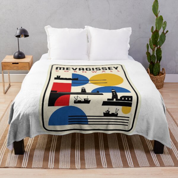 Item preview, Retro Mevagissey Bauhaus Geometric Skyline designed and sold by k3rstman1.
