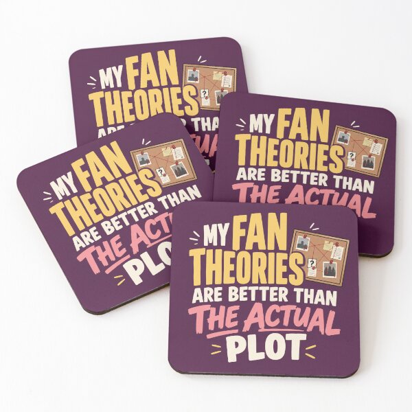 Item preview, My Fan Theories Are Better Than The Actual Plot Funny Typography Tee designed and sold by Fanverse Merchandise.