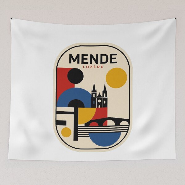 Item preview, Retro Mende Bauhaus Geometric Skyline designed and sold by k3rstman1.