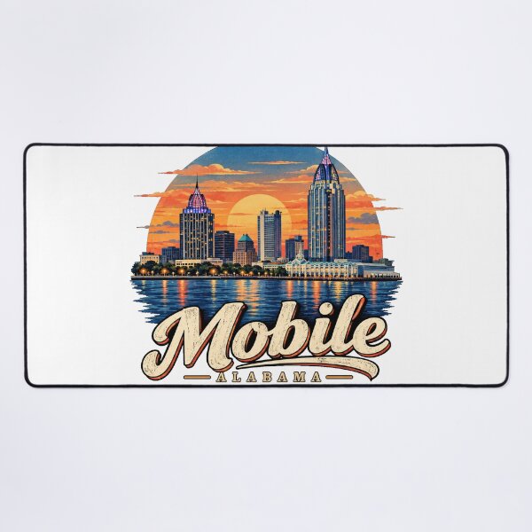 Item preview, Vintage Mobile Alabama Travel Souvenir Landmark Gift designed and sold by MichaeIRellov.