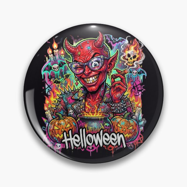 Item preview, Halloween She Devil Cigar Pumpkin Cauldron designed and sold by Voodoo Store Paranormal Collections.