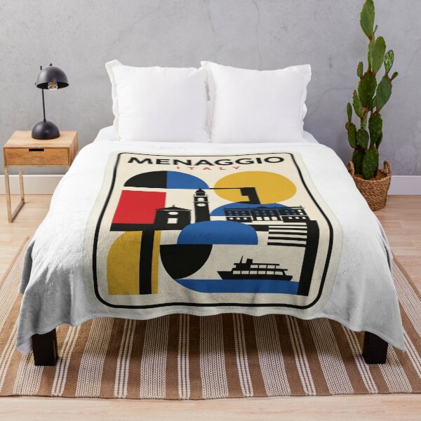 Item preview, Retro Menaggio Bauhaus Geometric Skyline designed and sold by k3rstman1.