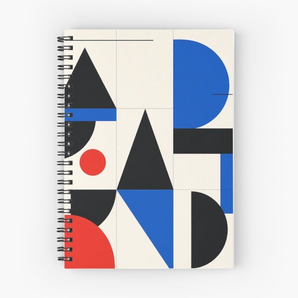 Item preview, Bauhaus Geometric Primary Color Grid Abstract Pattern designed and sold by IntelliMindDesigns.