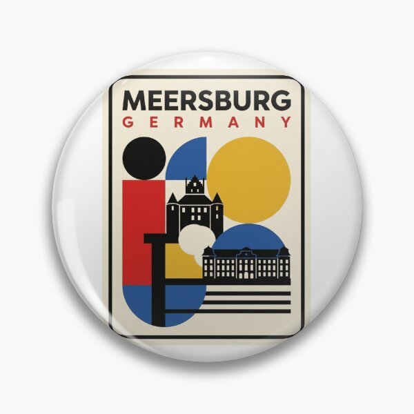Item preview, Retro Meersburg Bauhaus Geometric Skyline designed and sold by k3rstman1.