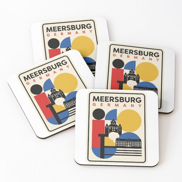 Item preview, Retro Meersburg Bauhaus Geometric Skyline designed and sold by k3rstman1.