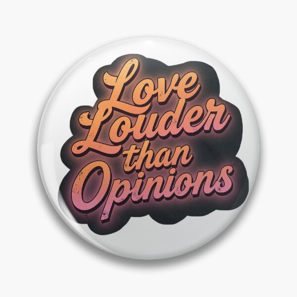 Item preview, Retro Love Louder Than Opinions Typography Graphic Design designed and sold by NotSoSubtleRosiePeas.