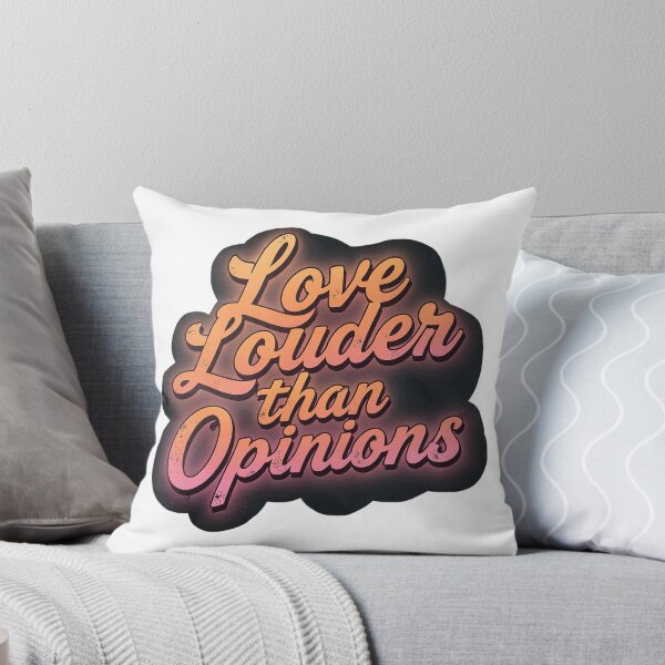 Item preview, Retro Love Louder Than Opinions Typography Graphic Design designed and sold by NotSoSubtleRosiePeas.