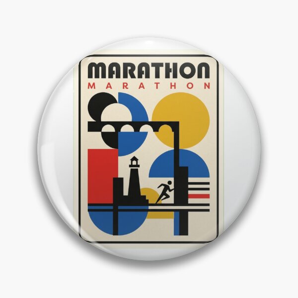 Item preview, Retro Marathon Bauhaus Geometric Skyline designed and sold by k3rstman1.